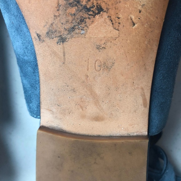 Madewell The April Blue Suede Lace-Up Ballet Flats - Picture 7 of 8